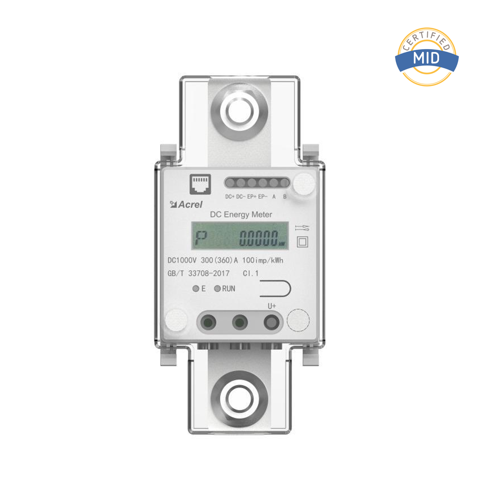 MID Certified 360A Direct Input DC Energy Metre for EV Charger